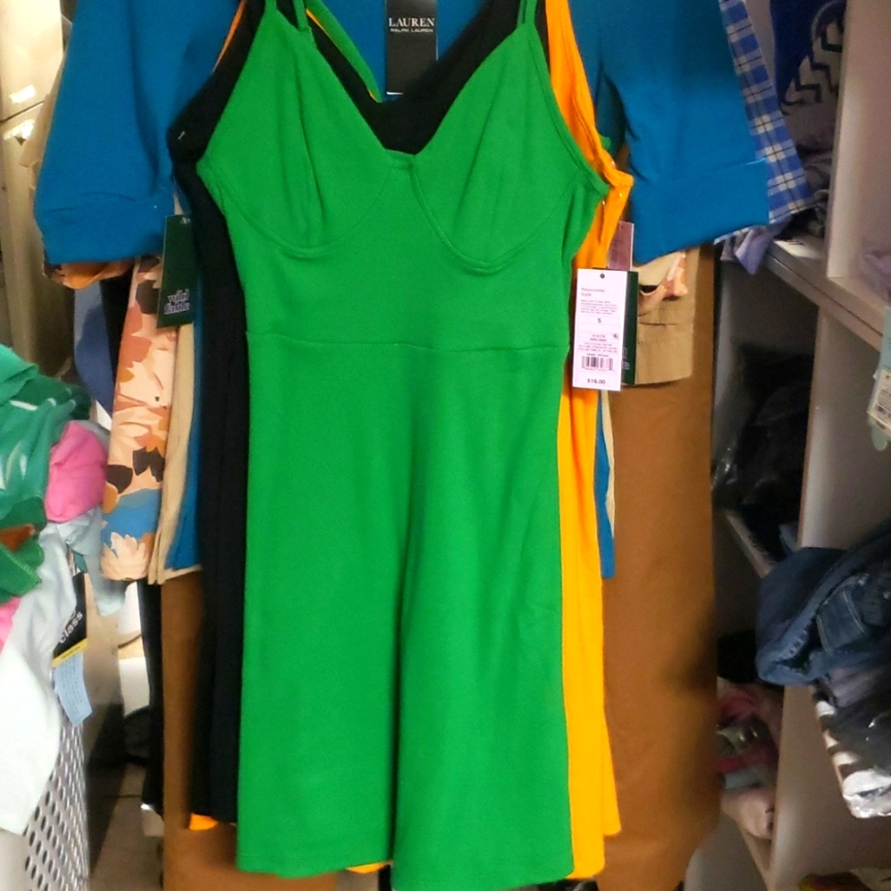 Wild Fable Small Green Fit & Flare Dress -Like to Be Notified when we go live